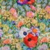 Viscose - Embroidered Flowers in a Flower field