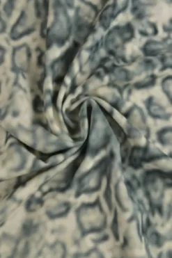 Viscose - Faded Grey/Creme Leopard