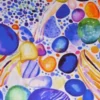 Viscose - Gemstones Purple/Blue