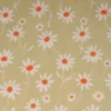 Viscose - Happy White Daisies on Beige
