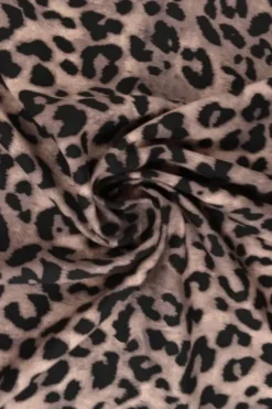 Viscose - Leopard on Taupe