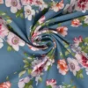 Viscose - Lovely Bouquet on Steelblue