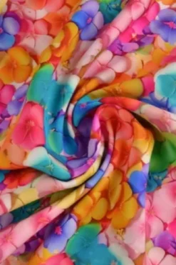Viscose - Multicolor Cute Flower