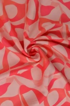 Viscose - Pink/Coral Graphic