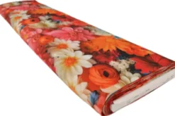 Viscose - Real Multicolor Bouquet of Flowers