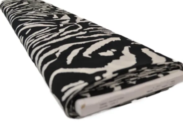Viscose - Tiger Stripes on Black