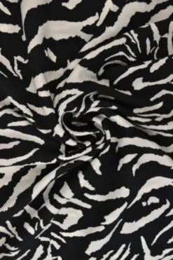 Viscose - Tiger Stripes on Black