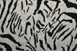 Viscose - Tiger Stripes on White