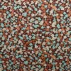 Viscose - Tiny Retro Flowers - Aqua/Soft Brown