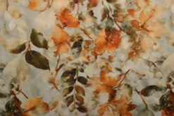 Viscose - Watercolor Flowers - Rusty Autumn