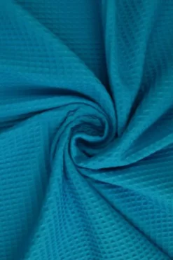 Wafelkatoen - Petrol Blauw 26