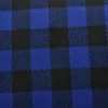 Wol - Blokruit -Blauw / Zwart