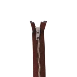 YKK Metalen Rits - Dubbel Deelbaar - 570 - Brown/Silver - 70cm