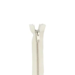 YKK Metalen Rits - Dubbel Deelbaar - 841 - Ecru/Silver - 85cm