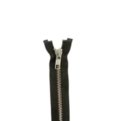YKK Metalen Rits - Dubbel Deelbaar - 570 - Dark Brown/Silver - 85cm