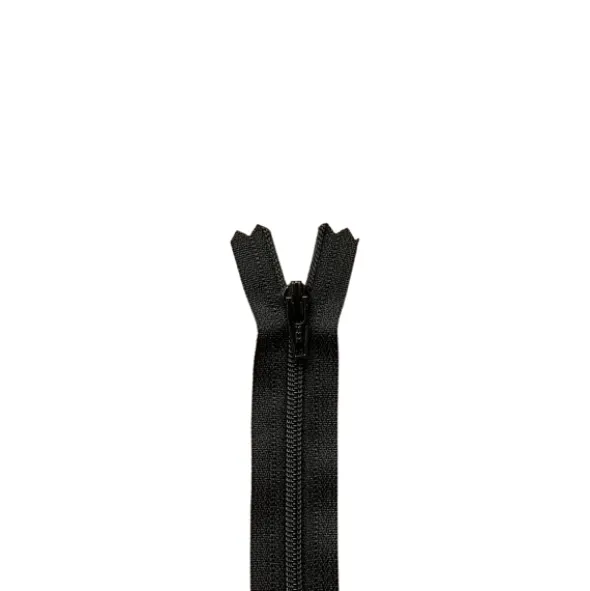 ykk nylon rits 12cm - 580 - Zwart